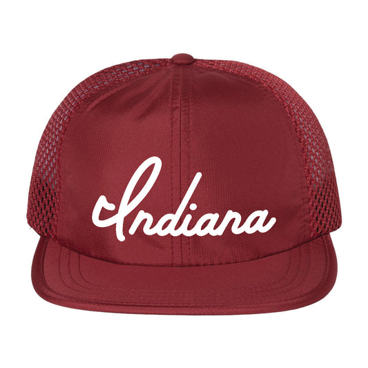 Indiana Script Wide Set Mesh Hat