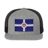 Indy Flag Flat Bill Trucker Cap