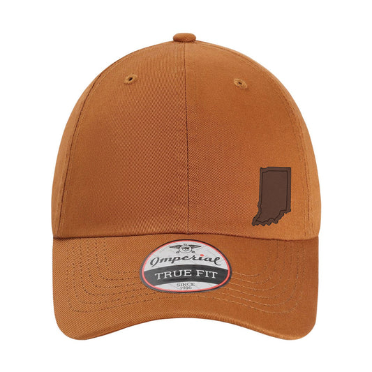 Leather Indiana Dad Cap