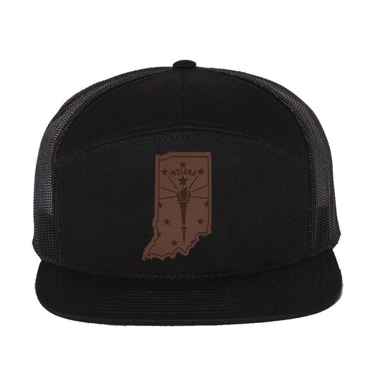 Leather Torch State Trucker Cap