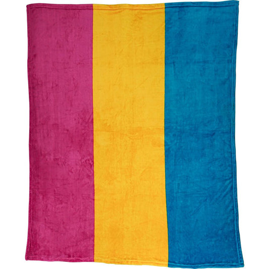 Pansexual Pride Plush Blanket