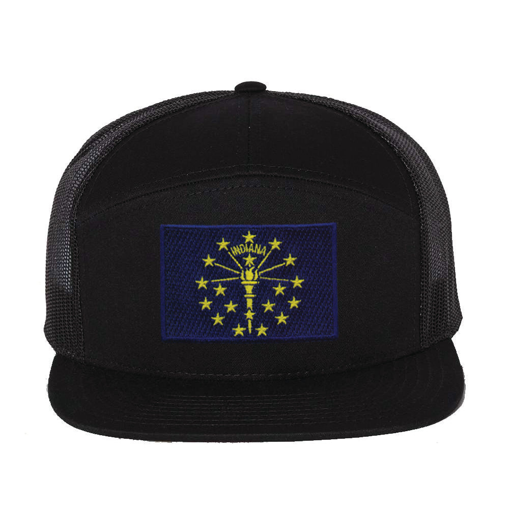 Torch and Stars Trucker Cap United State of Indiana