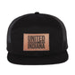 USI Leather Patch Trucker Cap