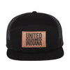 USI Leather Patch Trucker Cap