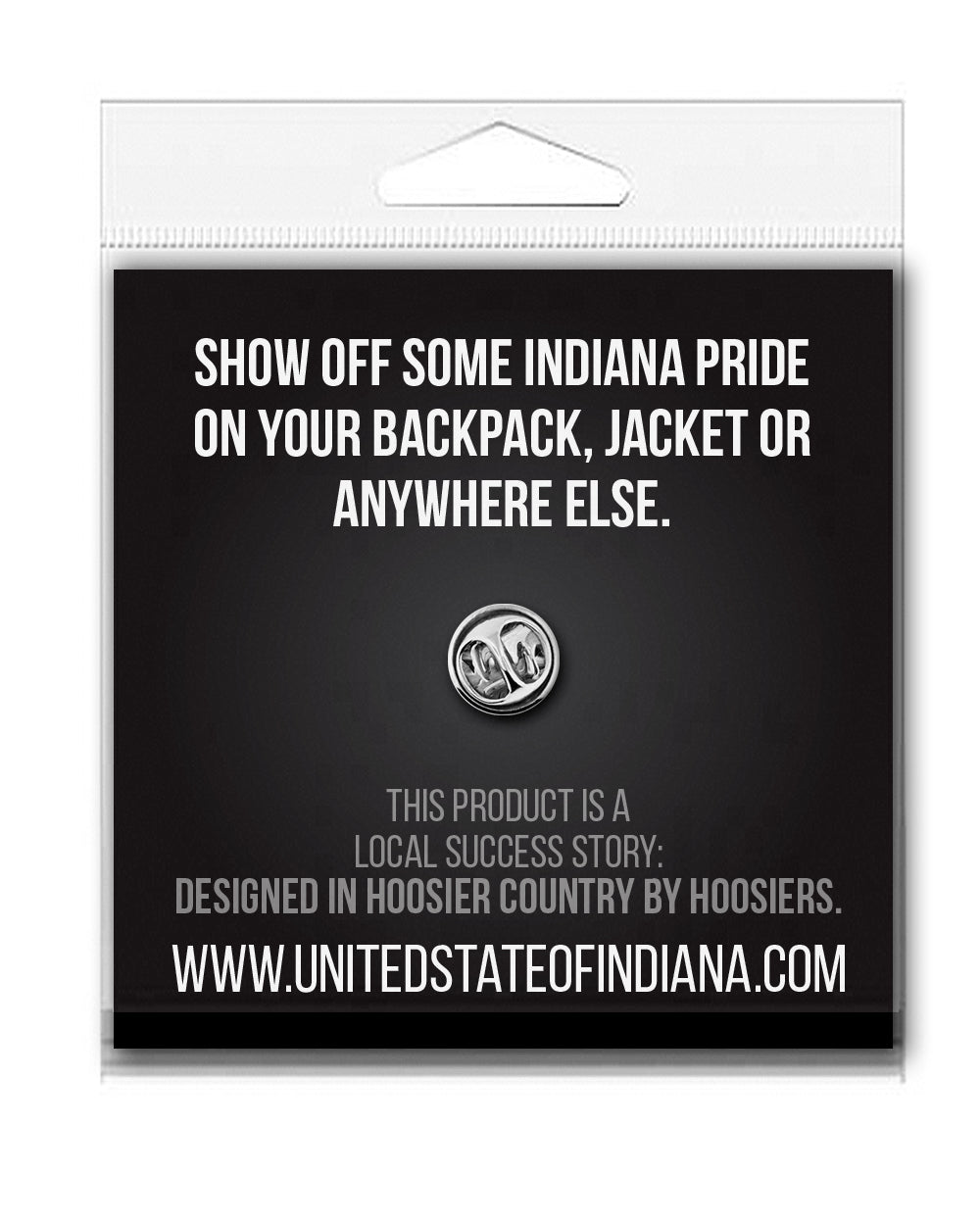 Rainbow Flag Enamel Pin - United State of Indiana: Indiana-Made T-Shirts and Gifts