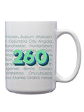 260 Area Code Mug