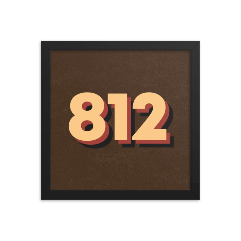 812 Area Code Poster