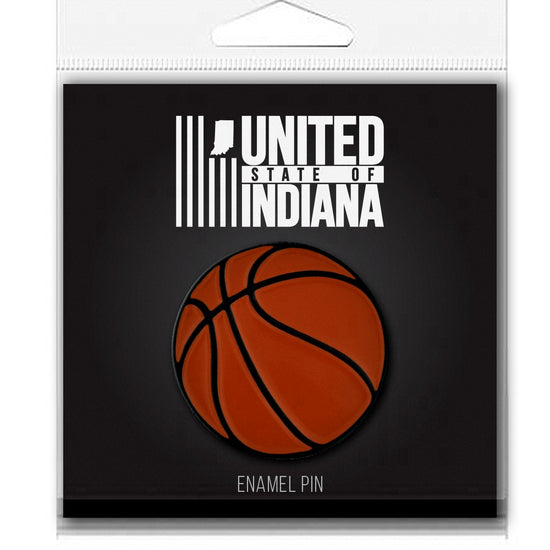Basketball Enamel Pin - United State of Indiana: Indiana-Made T-Shirts and Gifts