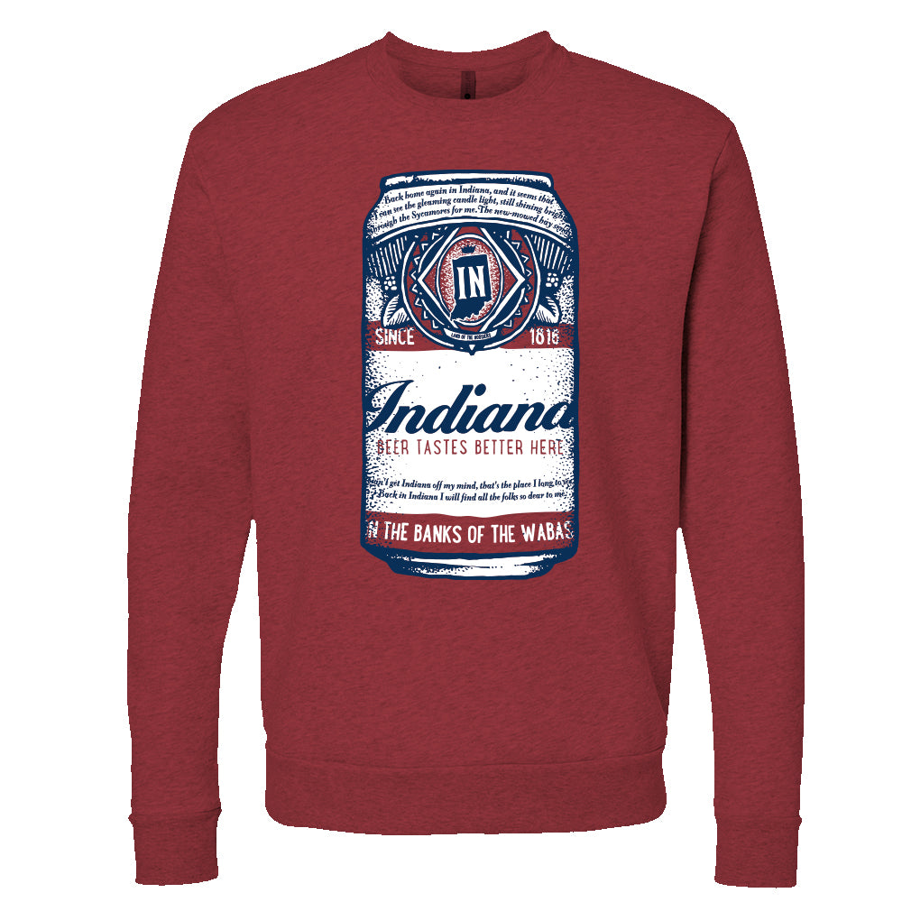 Indiana Beer Can Sweatshirt