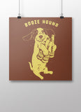 Booze Hound Poster - United State of Indiana: Indiana-Made T-Shirts and Gifts