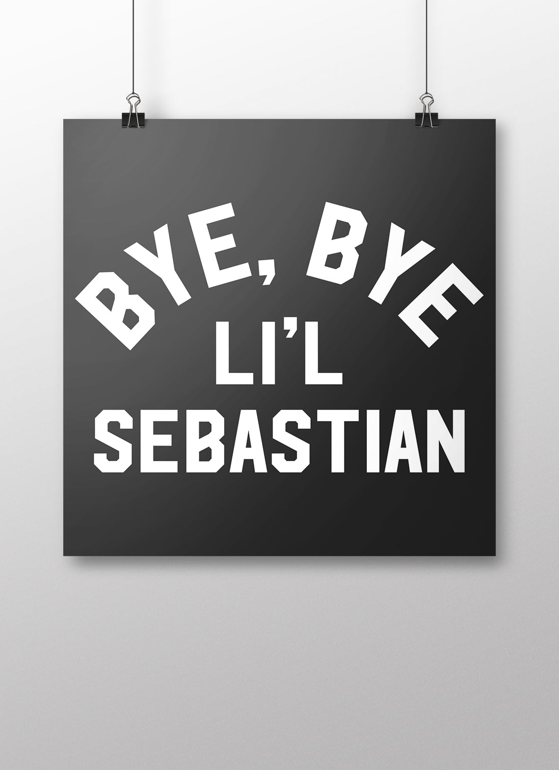 Bye Bye Lil Sebastian Poster - United State of Indiana: Indiana-Made T-Shirts and Gifts