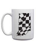Checkered Indiana Coffee Mug