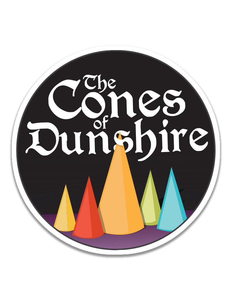 Cones of Dunshire Sticker - United State of Indiana: Indiana-Made T-Shirts and Gifts