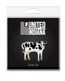 Cow Enamel Pin - United State of Indiana: Indiana-Made T-Shirts and Gifts