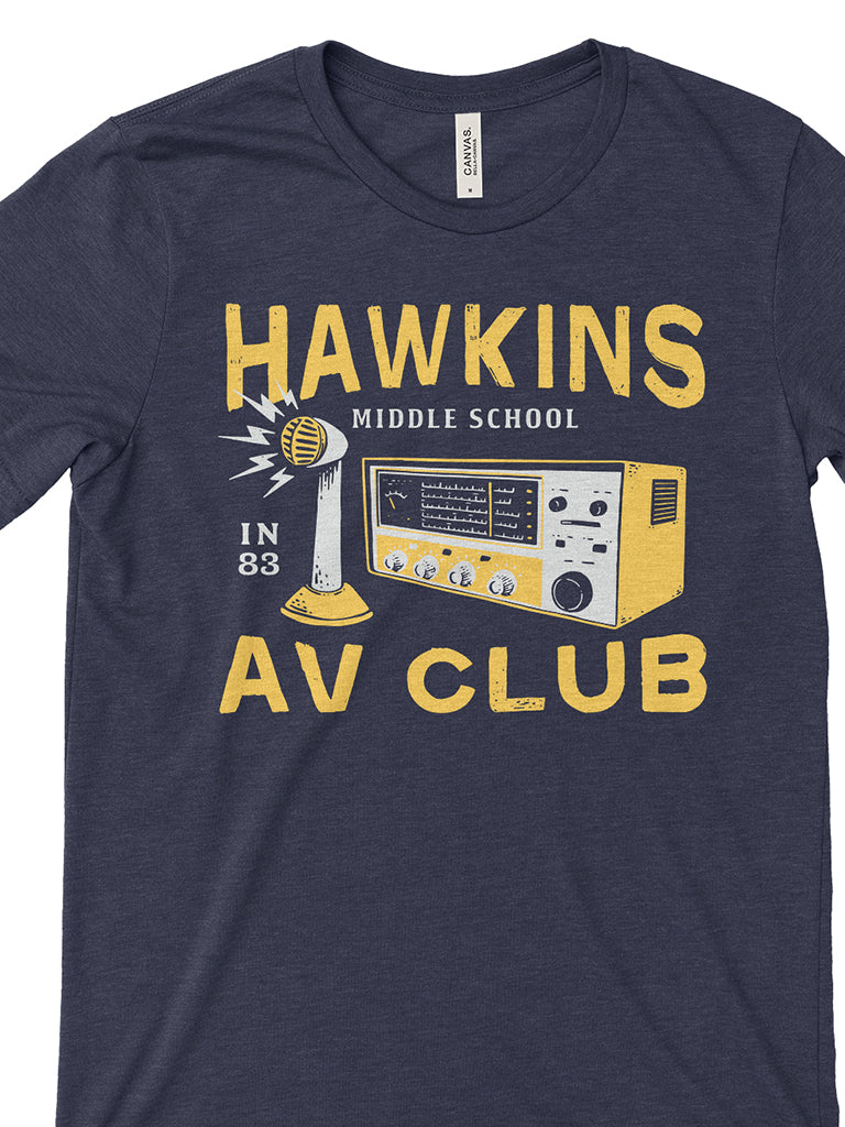 Hawkins A.V. Club Unisex Tee - United State of Indiana: Indiana-Made T-Shirts and Gifts