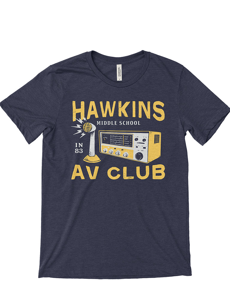Hawkins A.V. Club Unisex Tee - United State of Indiana: Indiana-Made T-Shirts and Gifts