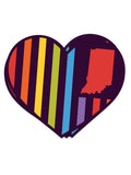 Rainbow Heart Flag Sticker