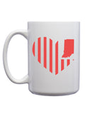 Heart Flag Mug - United State of Indiana: Indiana-Made T-Shirts and Gifts
