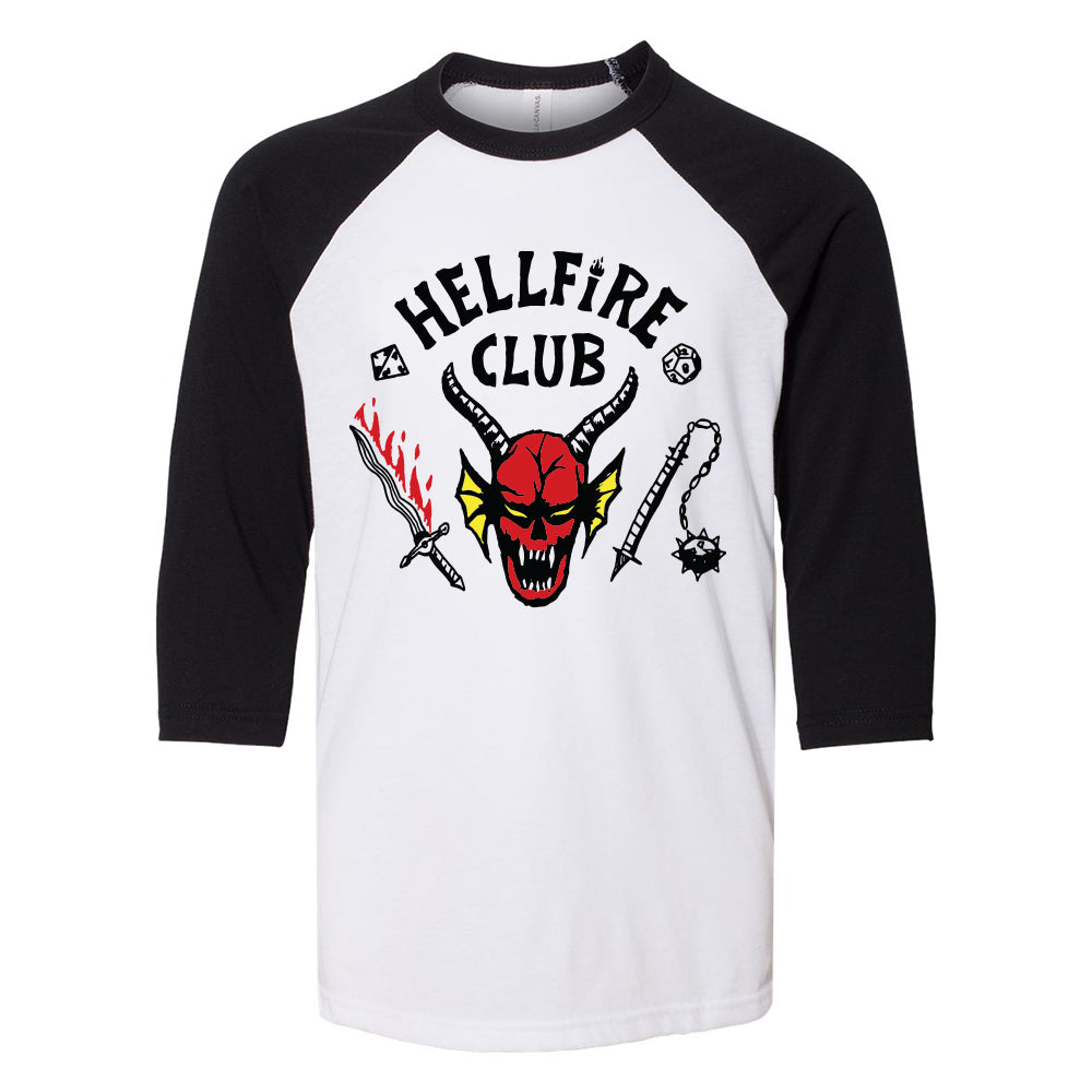 Hellfire Club Youth Baseball Tee