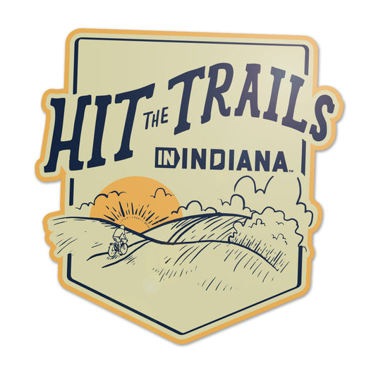 Hit The Trails Sticker