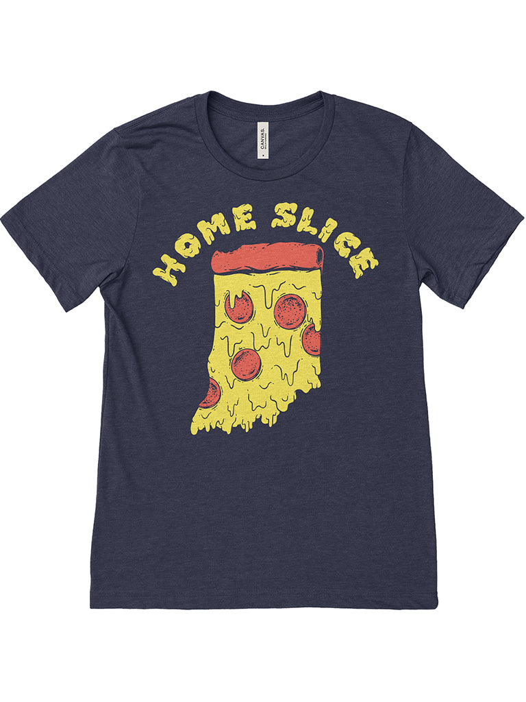 Home Slice Tee - United State of Indiana: Indiana-Made T-Shirts and Gifts