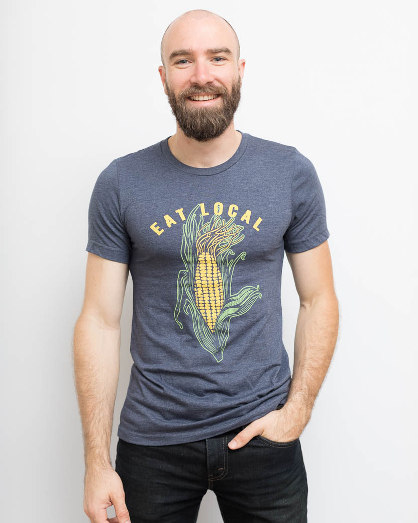 Eat Local Corn Tee - United State of Indiana: Indiana-Made T-Shirts and Gifts