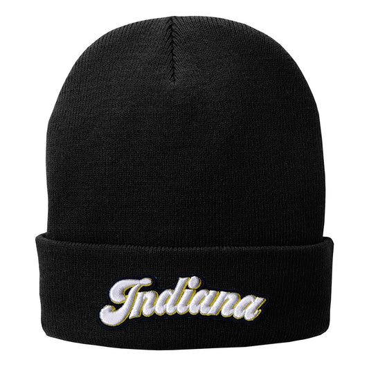 Indiana Script Fleece-Lined Beanie