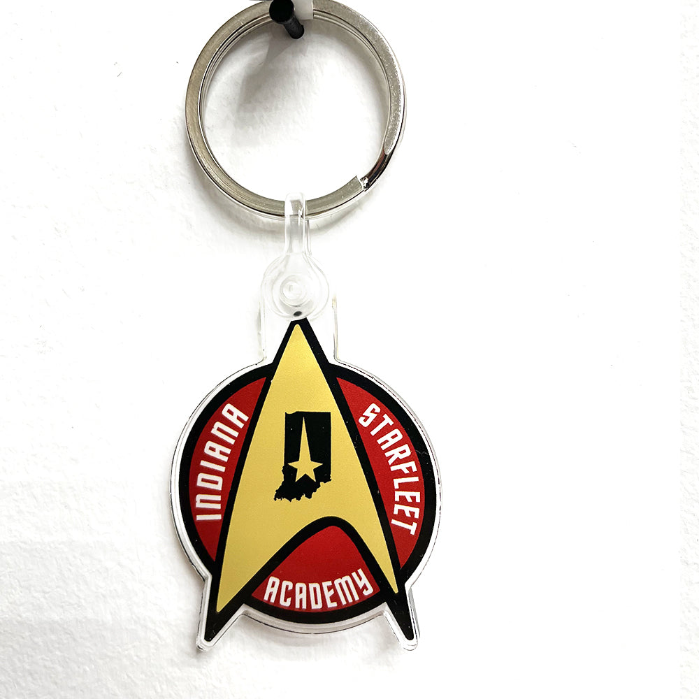 Indiana Starfleet Academy Keychain