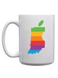Indiana Apple Mug - United State of Indiana: Indiana-Made T-Shirts and Gifts
