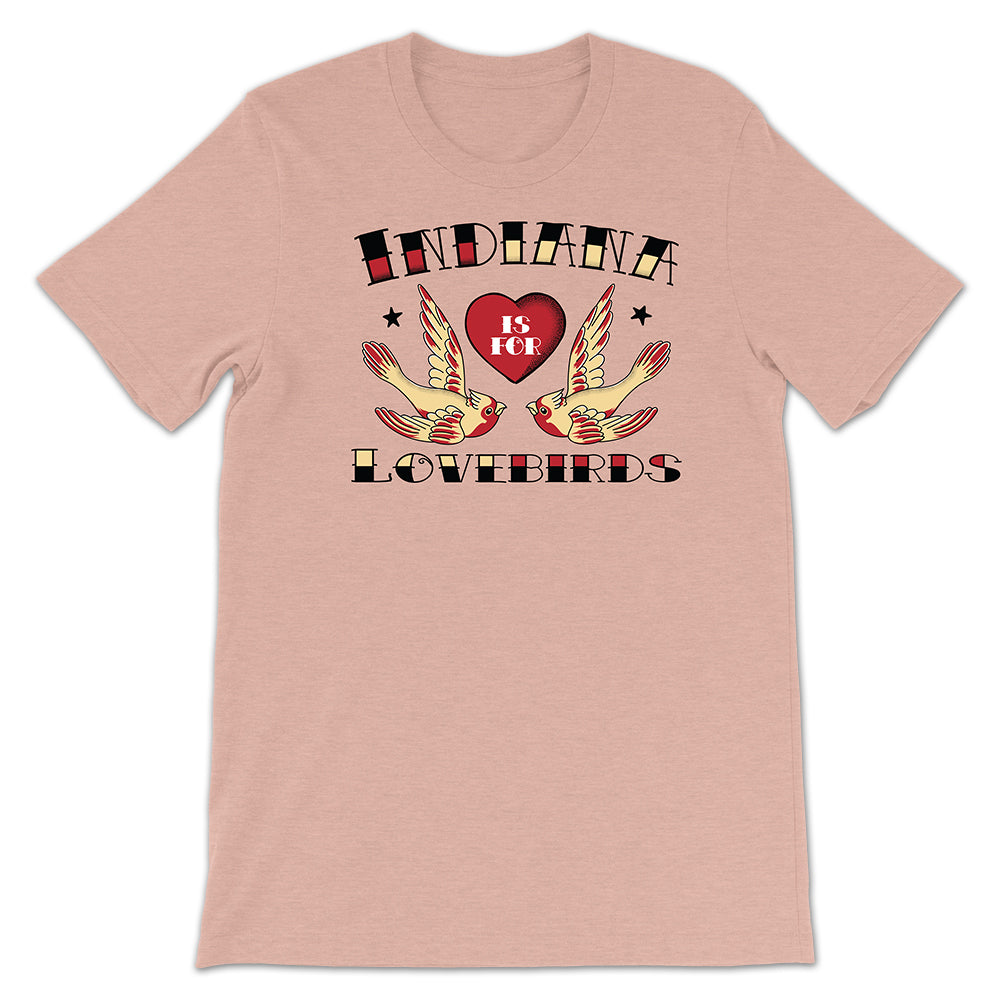 Pride Indiana is For Lovebirds Tattoo Tee
