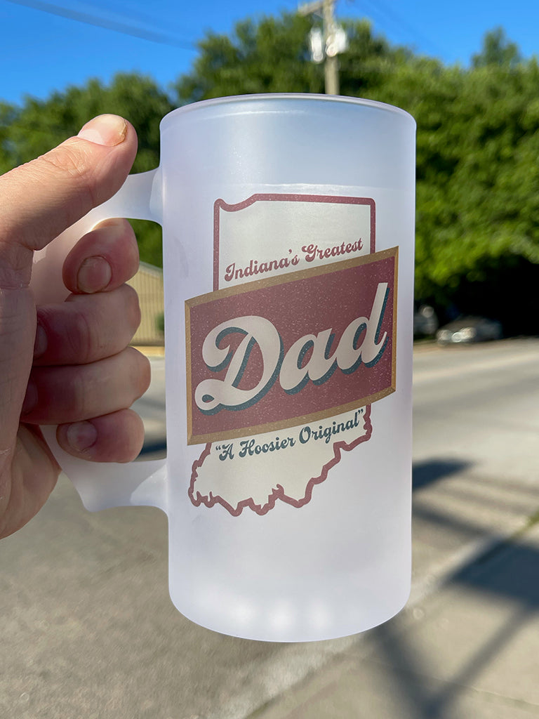 Indiana's Greatest Dad Frosted Beer Stein (Schlitz)