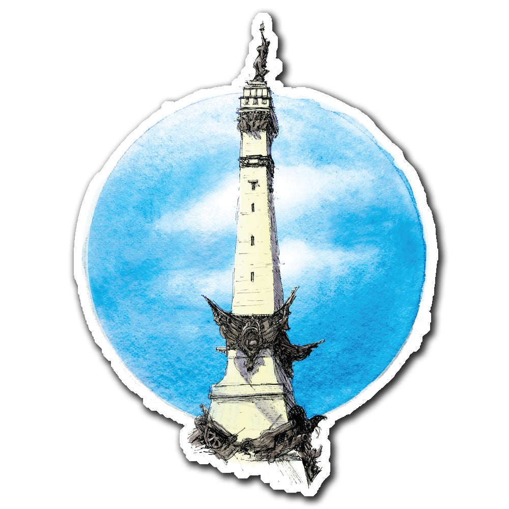 Indy Monument Sticker