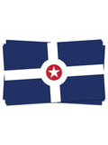 Indy Flag Sticker - United State of Indiana: Indiana-Made T-Shirts and Gifts
