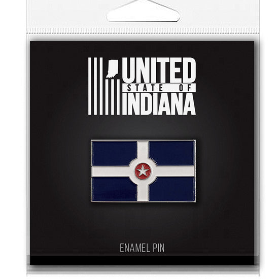 Indianapolis Flag Enamel Pin - United State of Indiana: Indiana-Made T-Shirts and Gifts