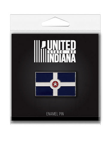 Indianapolis Flag Enamel Pin - United State of Indiana: Indiana-Made T-Shirts and Gifts