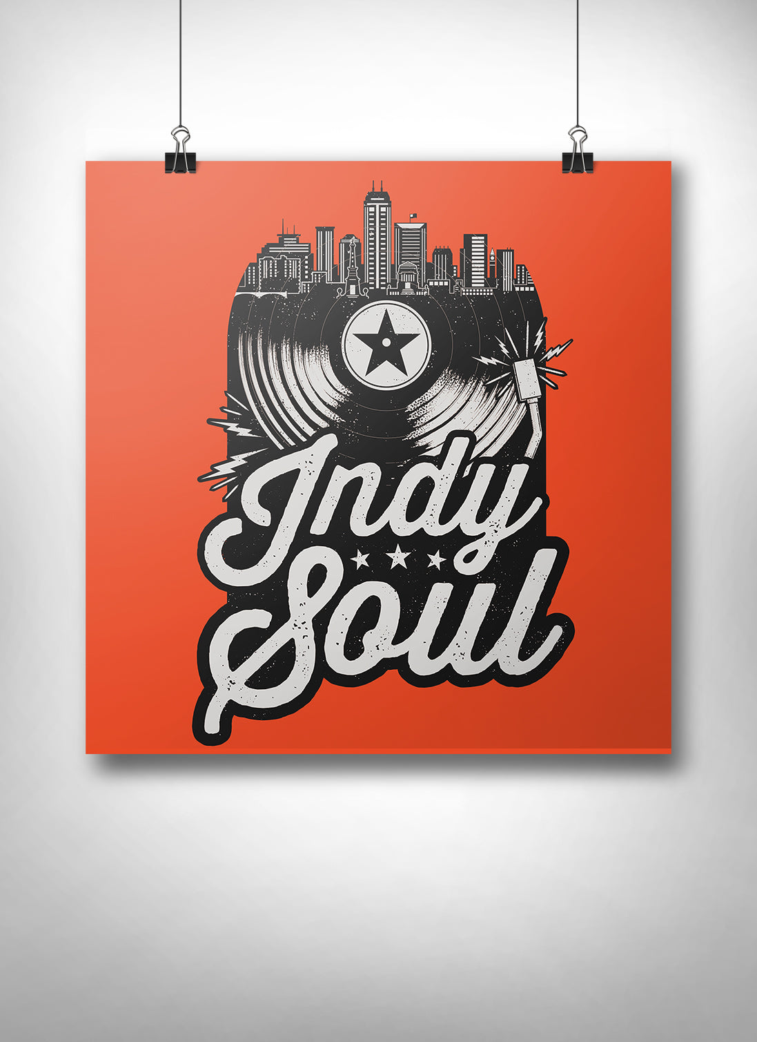 Indy Soul Poster - United State of Indiana: Indiana-Made T-Shirts and Gifts