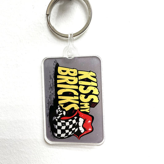 Kiss My Bricks Keychain