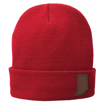 Leather Indiana Beanie