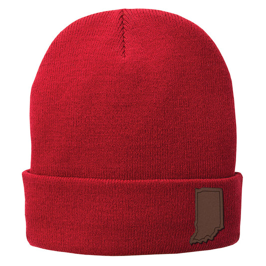 Leather Indiana Beanie