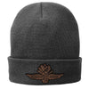 Leather Winged Wheel Beanie