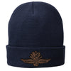 Leather Winged Wheel Beanie