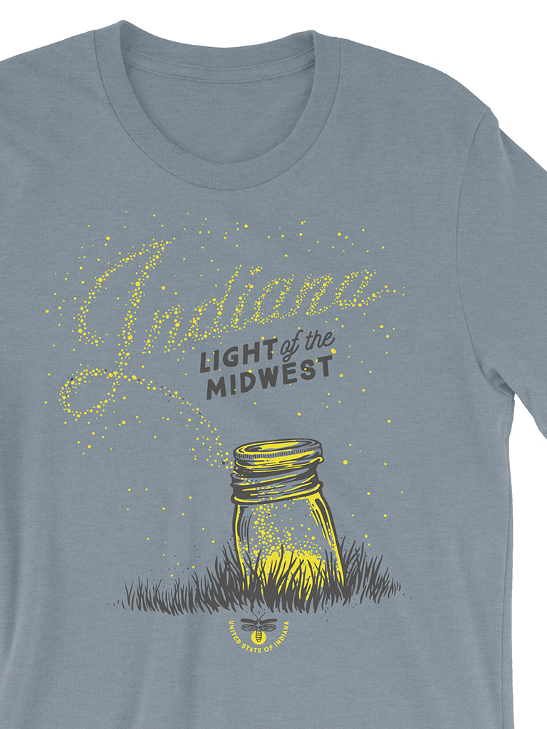 Light of the Midwest Tee - United State of Indiana: Indiana-Made T-Shirts and Gifts