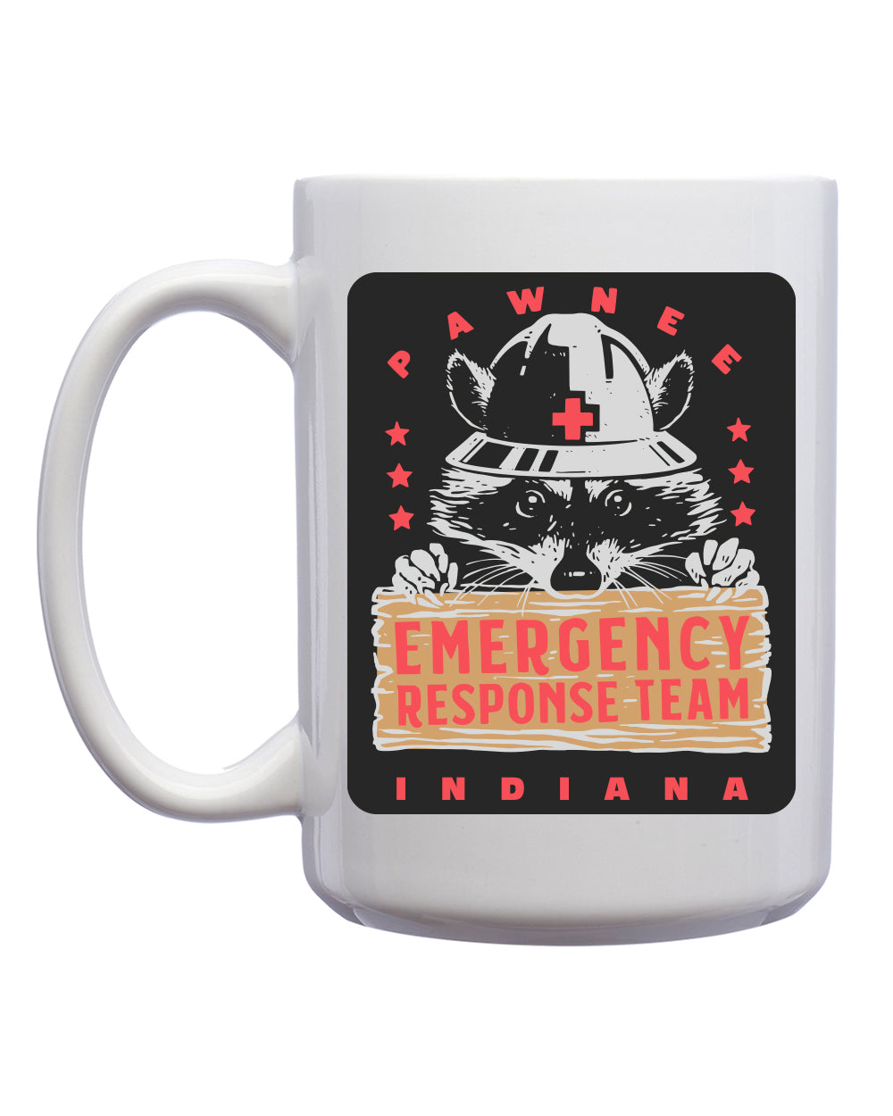 Pawnee Emergency Response Team Mug - United State of Indiana: Indiana-Made T-Shirts and Gifts