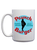 Paunch Burger Mug - United State of Indiana: Indiana-Made T-Shirts and Gifts