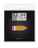 Pencil Enamel Pin - United State of Indiana: Indiana-Made T-Shirts and Gifts