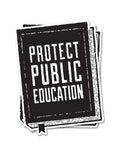 Protect Public Education Sticker - United State of Indiana: Indiana-Made T-Shirts and Gifts