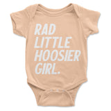 Rad Little Hoosier Girl Onesie