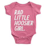 Rad Little Hoosier Girl Onesie