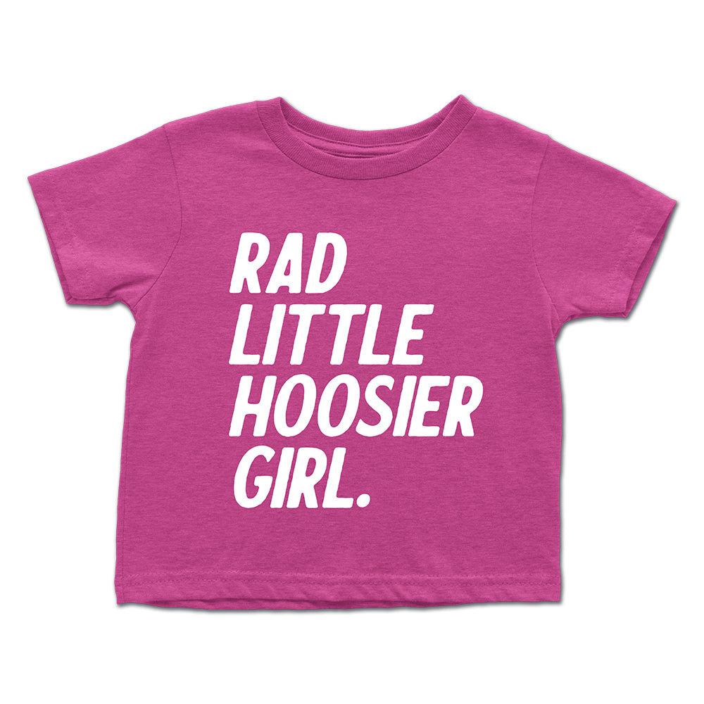 Rad Little Hoosier Girl Toddler Tee