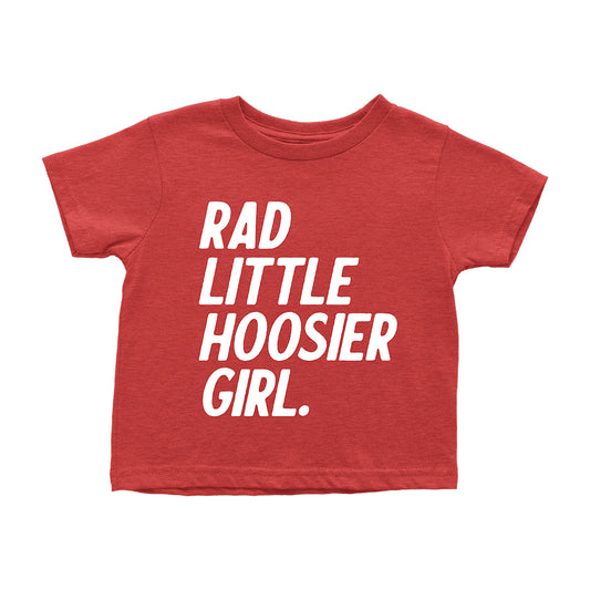Rad Little Hoosier Girl Toddler Tee